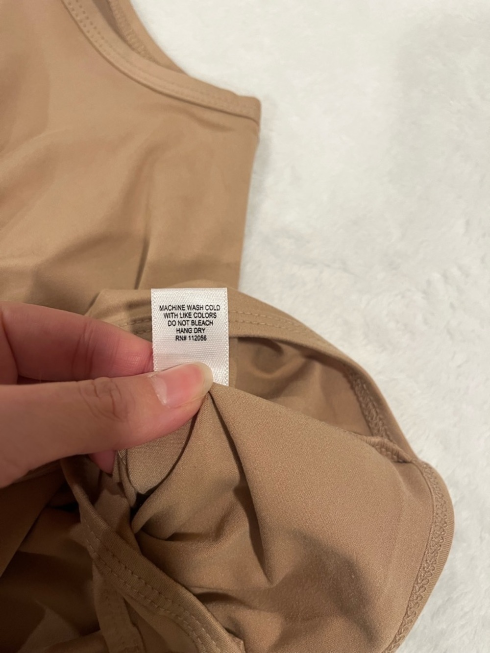 BRAND NEW Tan Zenana Bodysuit - Size Small - Picture 6 of 9